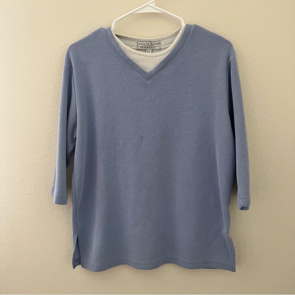 Carolyn Taylor Purple Sweater Thick Inside